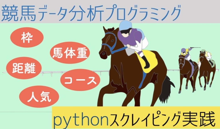 競馬データ分析のためのpythonスクレイピング ハイパー猫背